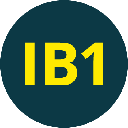 IB1 blue roundel — small