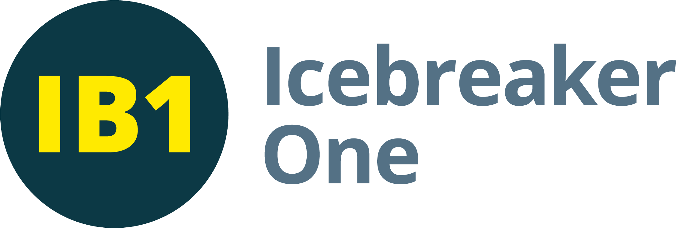 Icebreaker One: blue roundel and light blue text