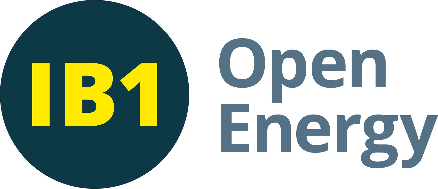 IB1 Open Energy: blue roundel and light blue text