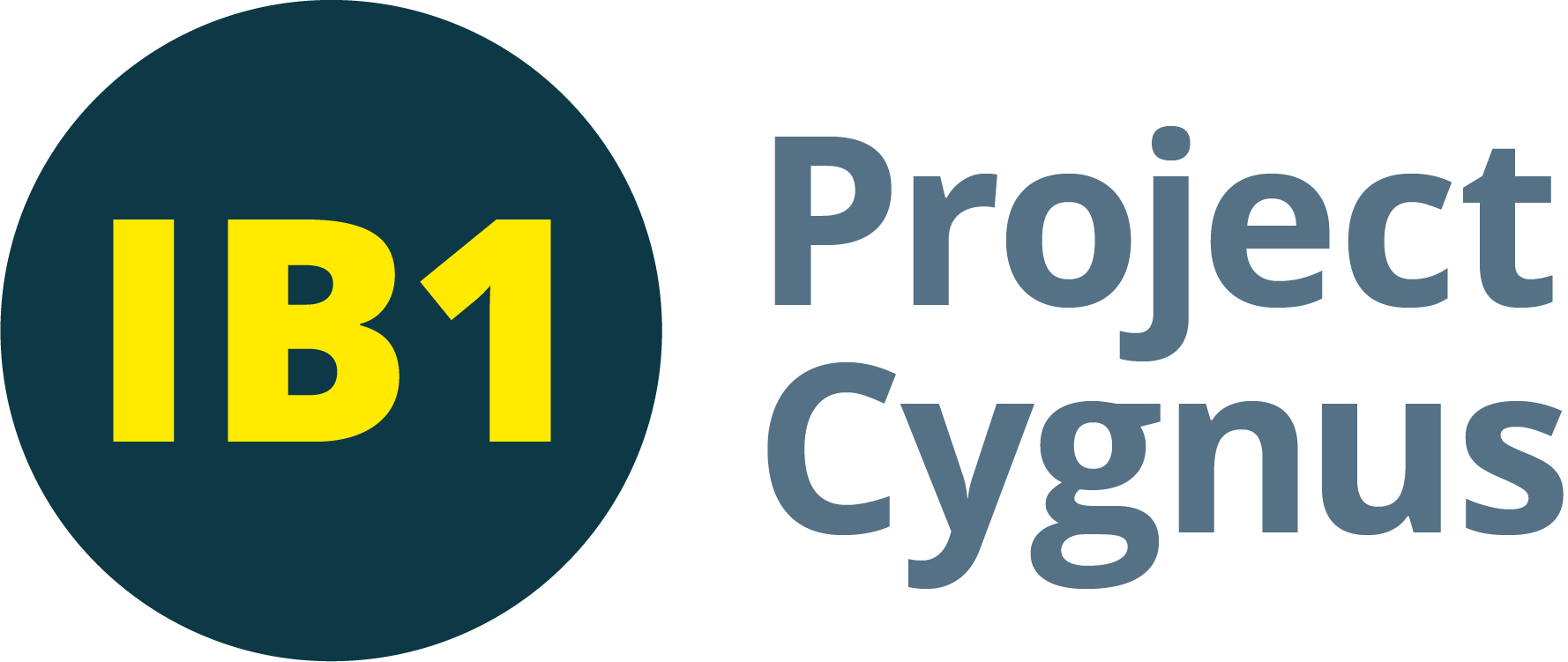 IB1 Project Cygnus: blue roundel and light blue text
