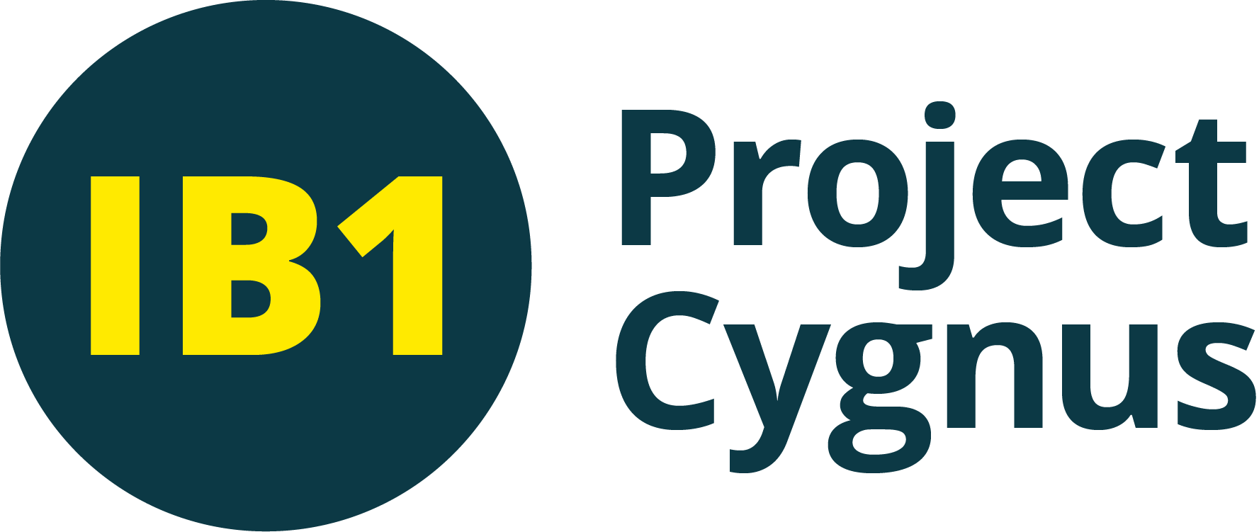 IB1 Project Cygnus: blue roundel and dark blue text