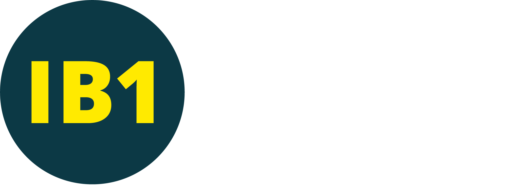 IB1 Cygnus + strapline: blue roundel and white text