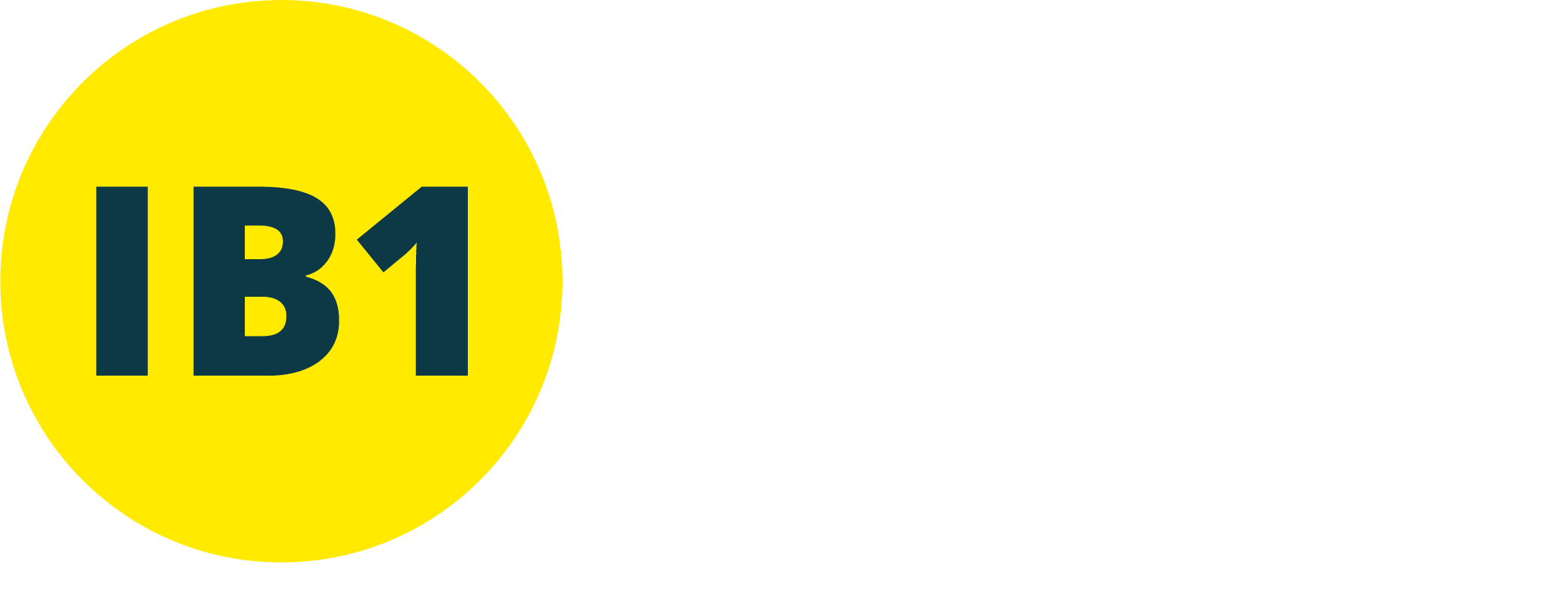 IB1 Project Cygnus + strapline: yellow roundel and white text